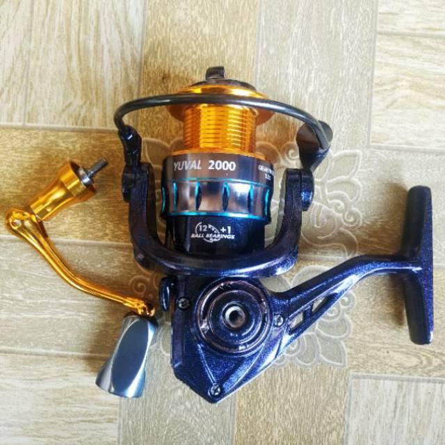 Reel FUGU YUVAL 1000 2000 (12+1 Bearings) POWER HANDLE BAHAN METAL