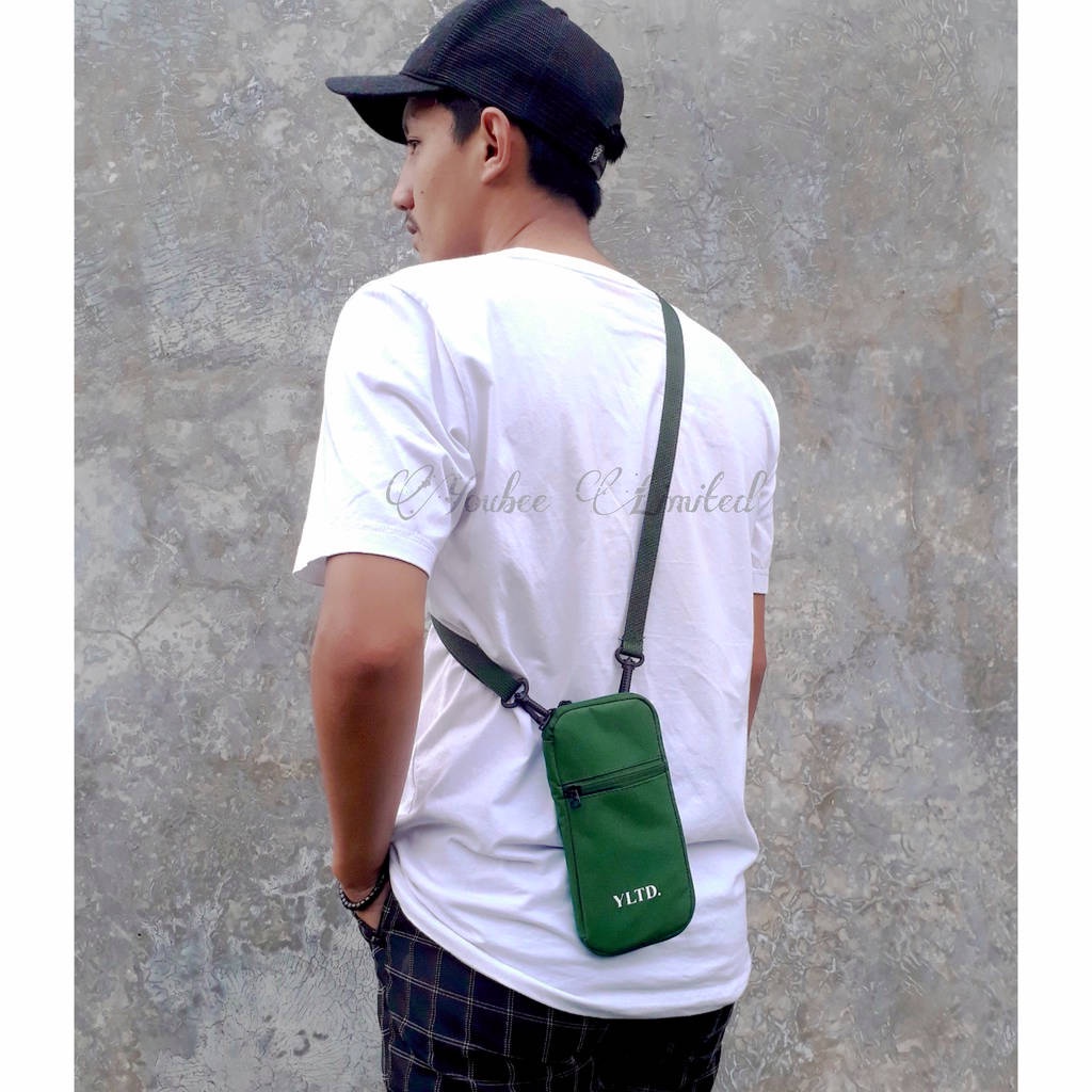 Tas selempang mini leher gantung hanging wallet kartu hp