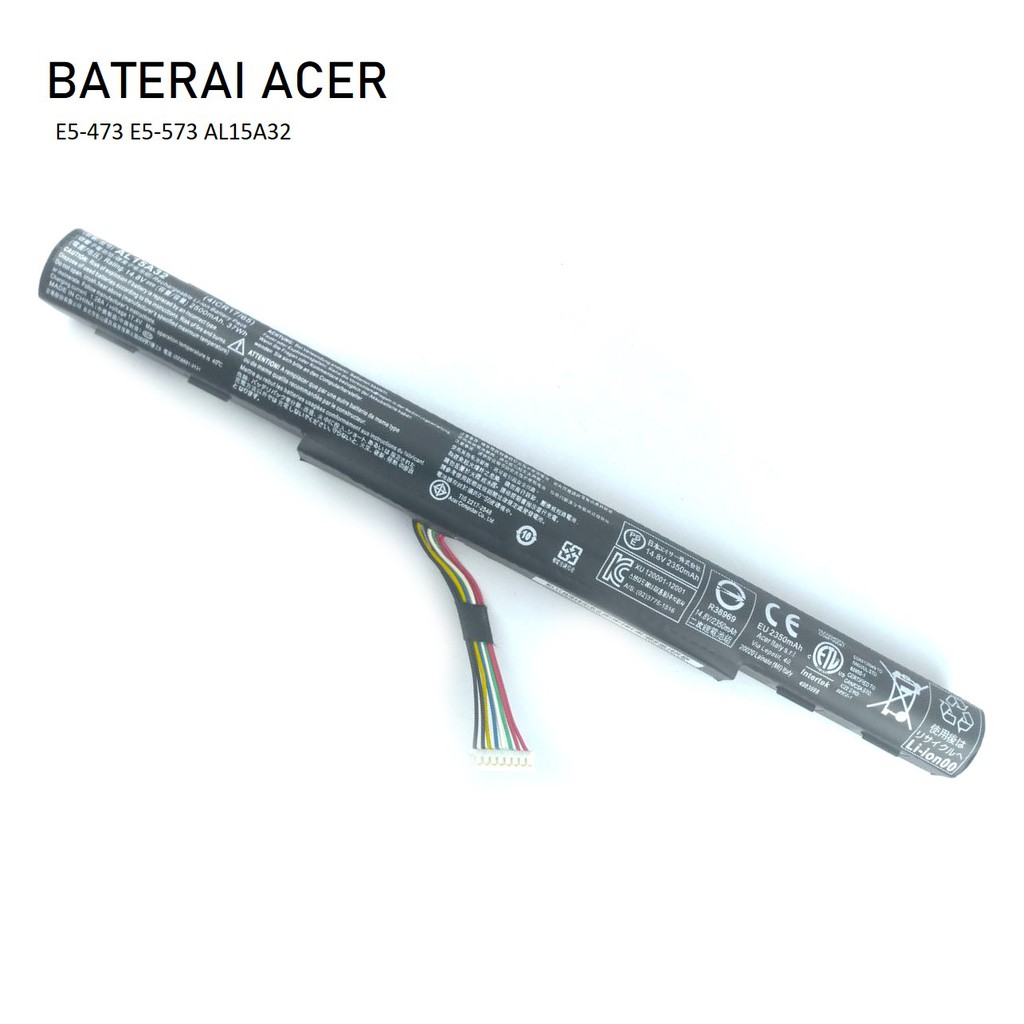 Batre Baterai  Laptop Acer AL15A32 E14 E15 E5-411 421 471 Original