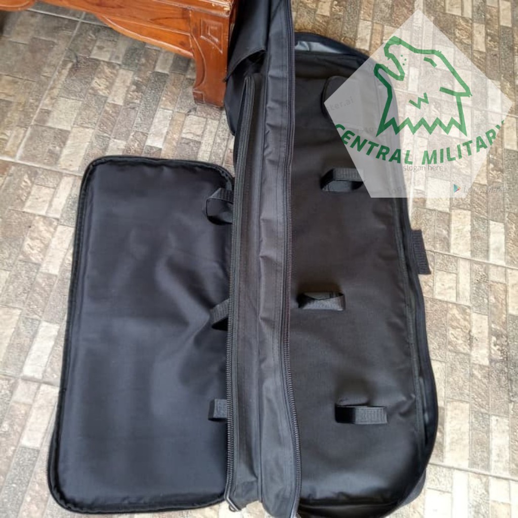 Gunbag 2 Kompartemen 1smg v2 Isi 2 Unit - Tas Senjata - Hitam