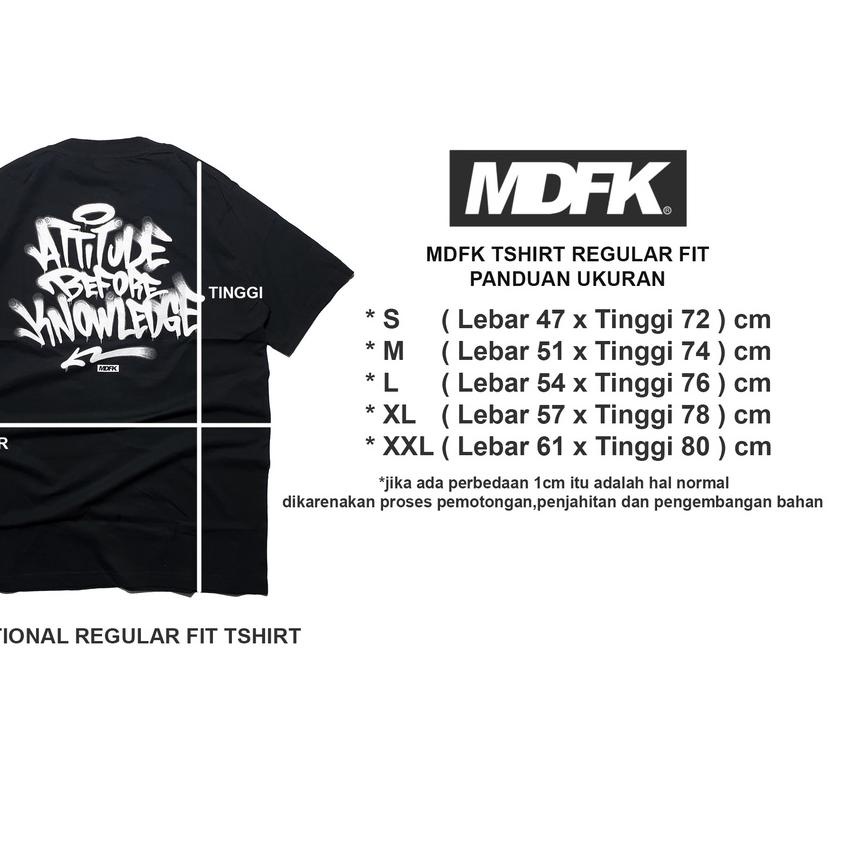 ♞ MDFK Attitude Graffiti T shirt (Black) ❆
