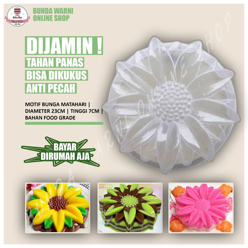 [DM5] Loyang Cetakan Puding Agar Agar Kue Bolu Kukus Pudding Ager Plastik Karakter Bunga Unik