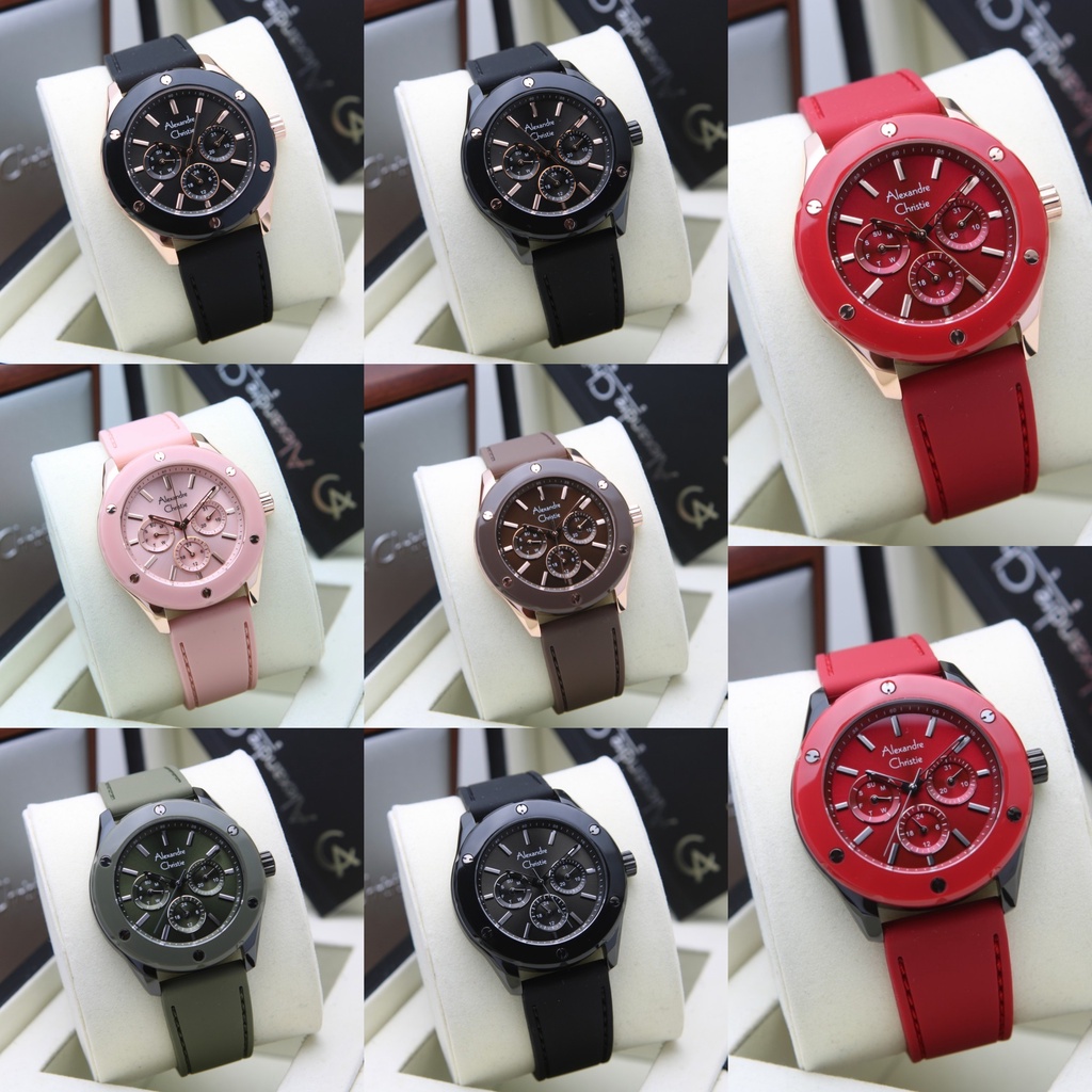 JAM WANITA ALEXANDRE CHRISTIE AC 2989 AC2989 BFR RUBBER ORIGINAL ORI