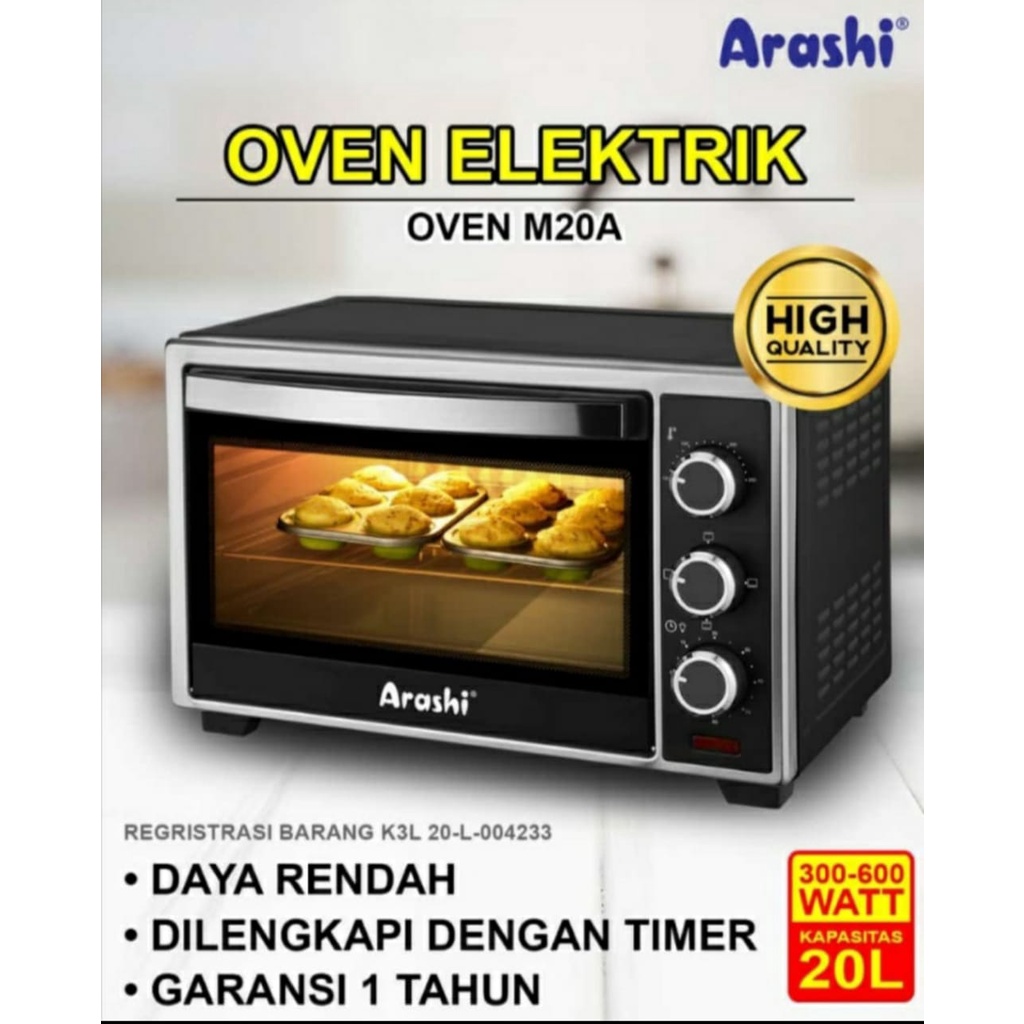 OVEN ELECTRIC ARASHI M20A KPSITAS 20LTRR