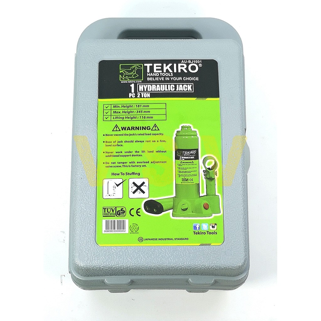 TEKIRO dongkrak botol 2 Ton / hydraulic jack 2 ton Tekiro