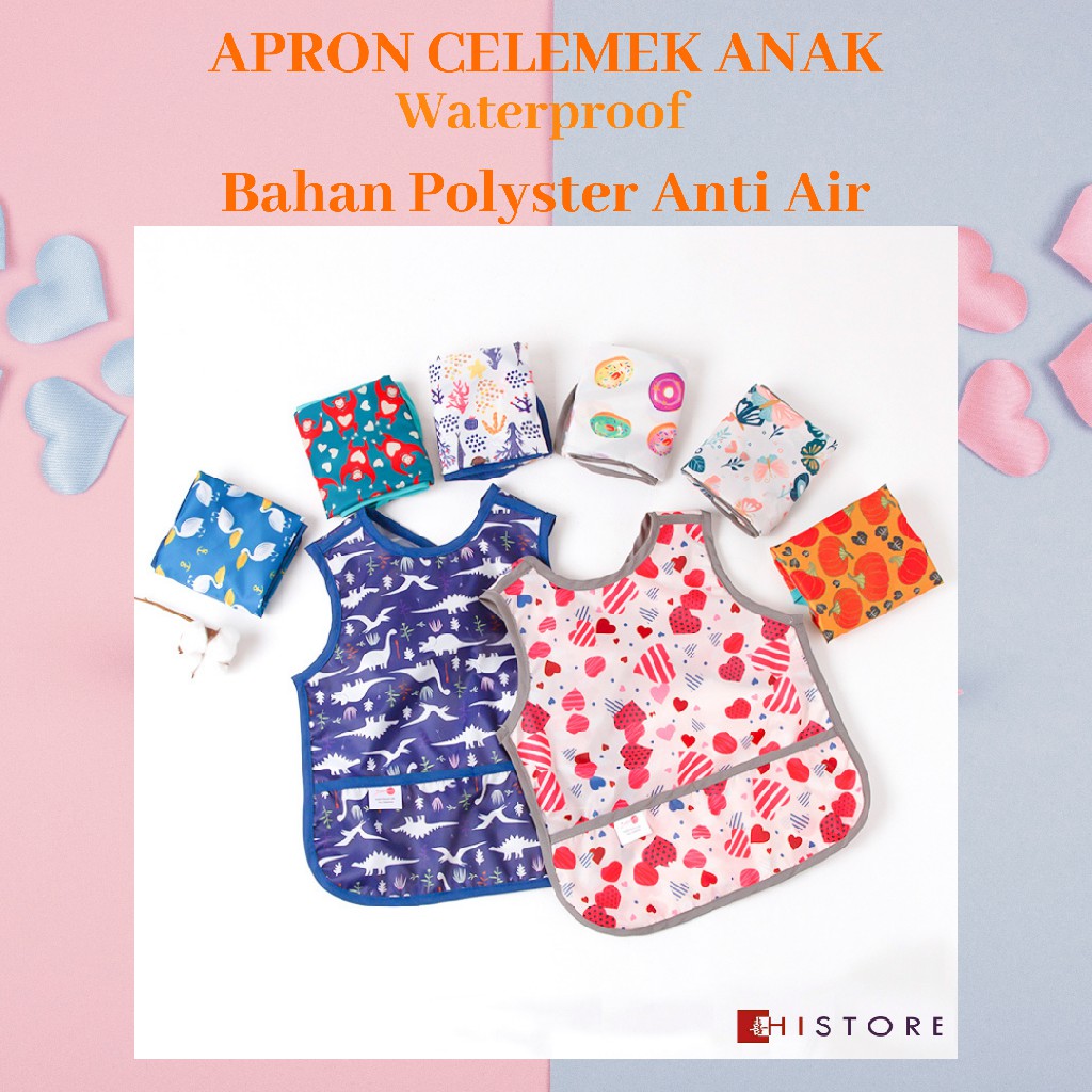 APRON CELEMEK BAYI POLYESTER FABRIC TAHAN AIR BAHAN SUPER PREMIUM