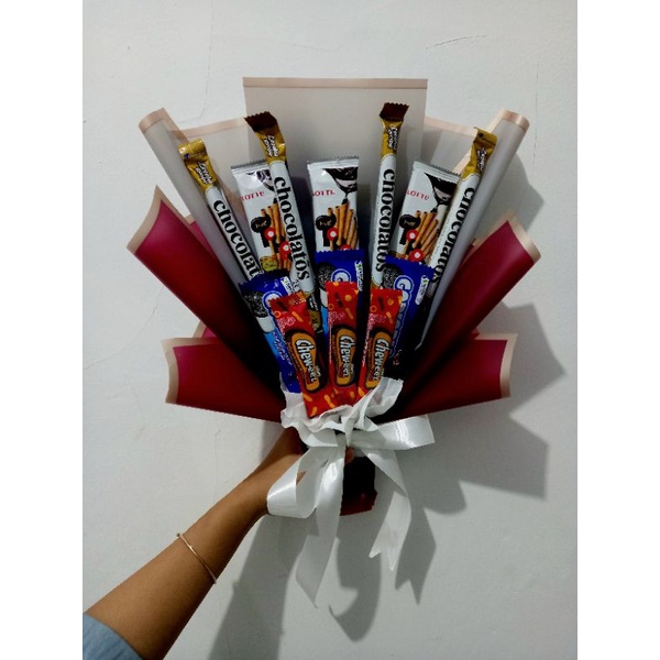 

SNACK BOUQUET ( BUKET COKLAT, BUKET MAKANAN)