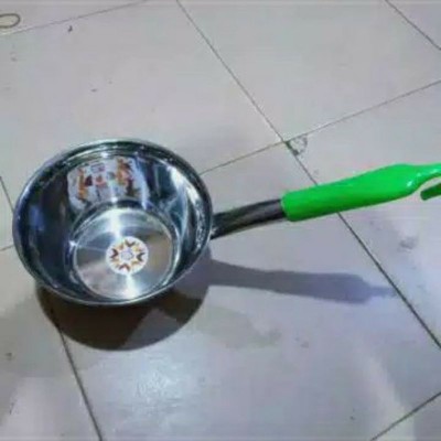 Panci Mie Stainless Steel Tebal Gagang Warna 16cm,18cm/panci Susu Stainles Tebal/gayung Air Stainles