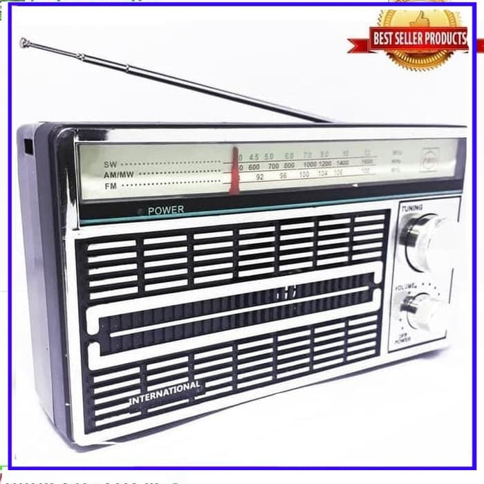 Jual Radio Jadul International Band Fm Am Sw Radio Portable Shopee Indonesia