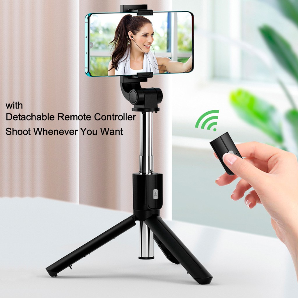 BENCO Tongsis Selfie Stick Remote Bluetooth Stand Holder 360 Derajat