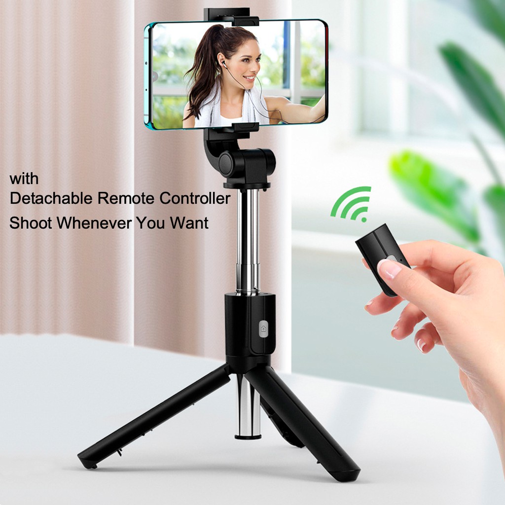 BENCO Tongsis Selfie Stick Remote Bluetooth Stand Holder 360 Derajat