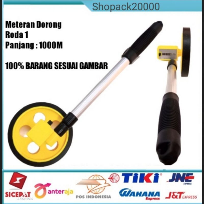 METERAN DORONG 1 RODA/MEASURING WHELL/ALAT UKUR DIAMETER 14CM