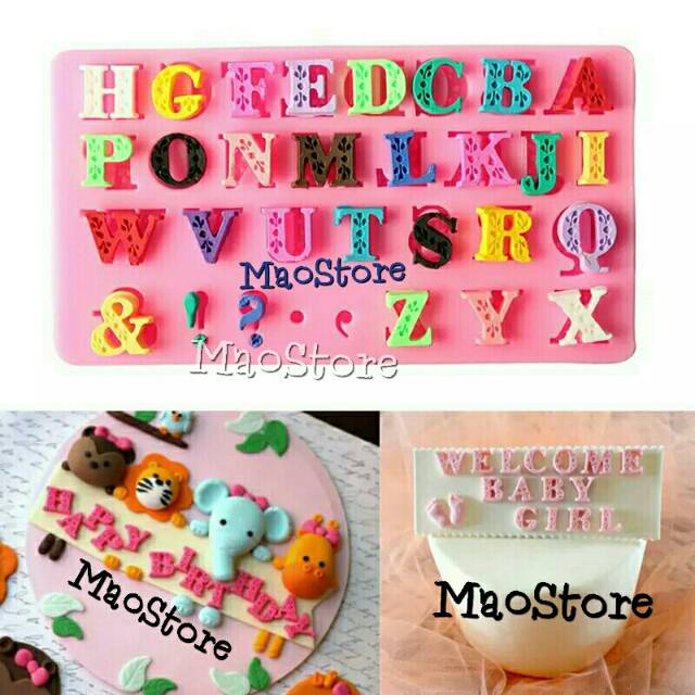 CETAKAN COKLAT CETAKAN FONDANT CETAKAN HURUF CETAKAN CLAY CETAKAN RESIN CETAKAN SILIKON ALPHABET