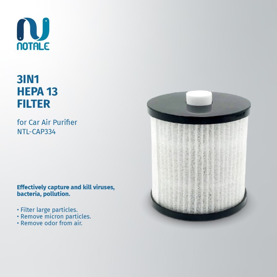 Notale Replacement HEPA H13 Filter Notale NTL-CAP334 Car Air Purifier