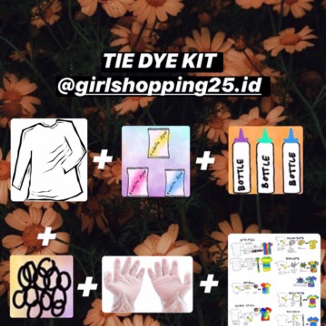 TIE DYE KIT KAOS LENGAN PANJANG UNISEX