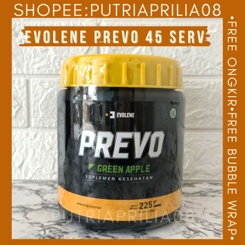 Evolene Prevo 225 Gram 45 Sachet Pre Workout BPOM ORIGINAL Prevo Evolene