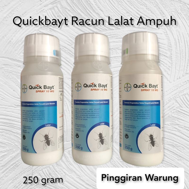 Obat Lalat Ampuh Quickbayt 10 WG @ 250 Gram BAYER