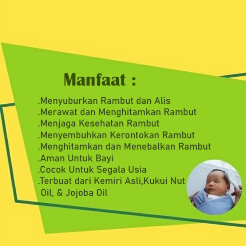 Fora Minyak Kemiri Murni Plus Jojoba Oil Penumbuh Rambut dan Alis POM 65ml