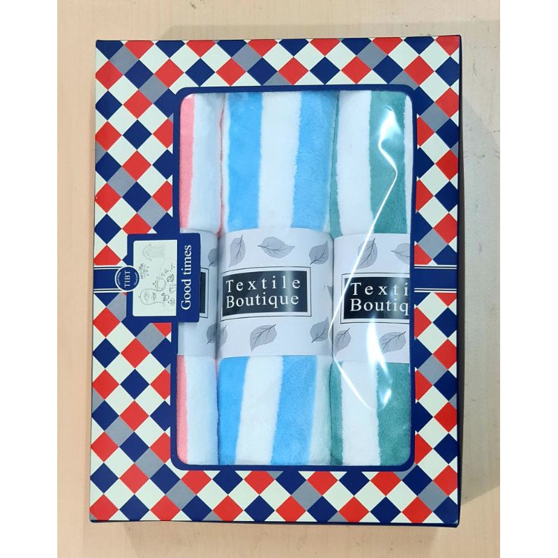 3 Pcs Handuk Towel Joy Life BoX  size 70x140