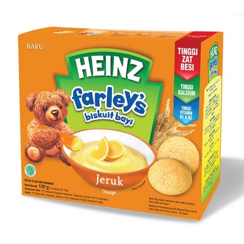 Promo Heinz Farley's Biskuit Bayi Heinz Farley Biskuit Farleys Snack Bayi - ORANGE Limited