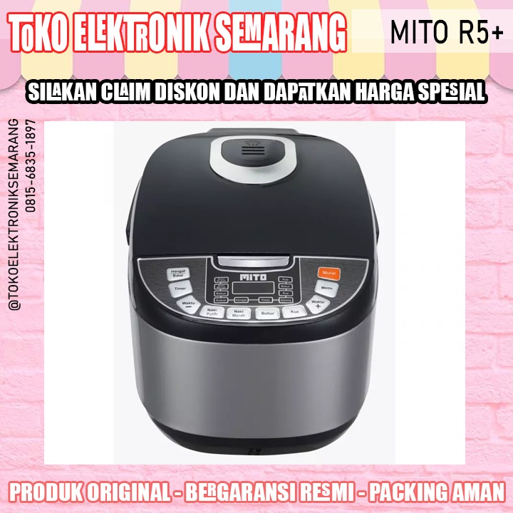 MAGICCOM RICE COOKER 8 IN 1 MITO MITOCHIBA R 5 + R5+ / R7 R 7 KAPASITAS 2 LT ORIGINAL GARANSI RESMI
