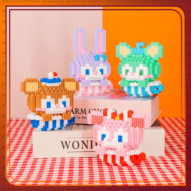 Nano Block Duffy The Disney Bear and Friend | Bricks education Nano Block