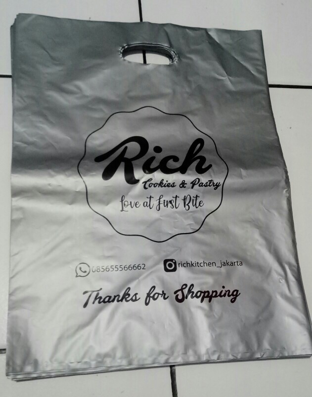 Kantong Plastik Sablon 30x40 Custom Olshop