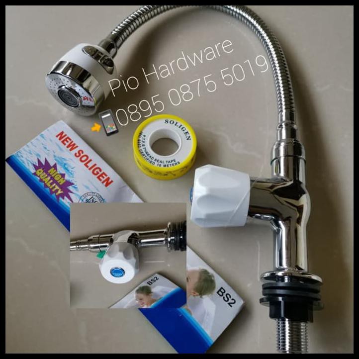 Kran Air Wastafel Flexibel / Kran Angsa Cuci Piring Tancap Berkelas