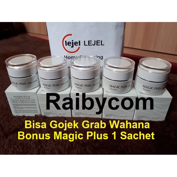 Magic Plus White Cream PREMIUM 35g Krim Asli Korea Original Lejel