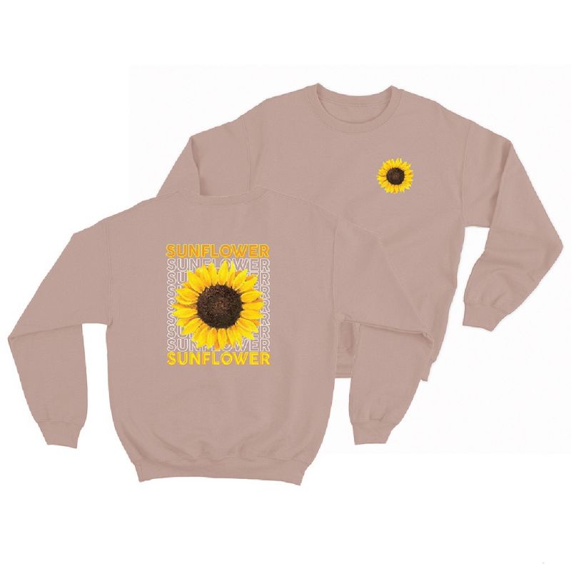 Sweater crewneck pria wanita (Sunflower)