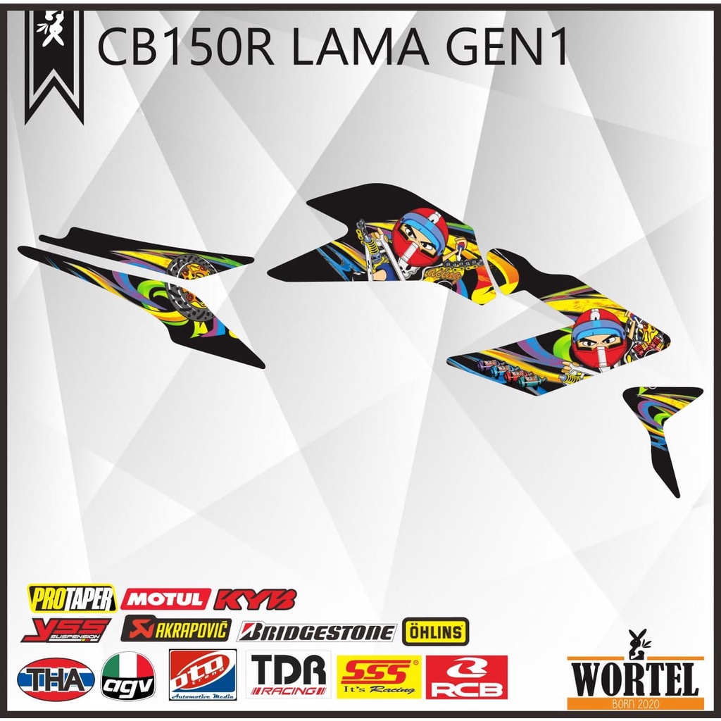 Striping CB 150 R-Sticker Variasi Lis Decal Motor CB150R 2013-2015 Street