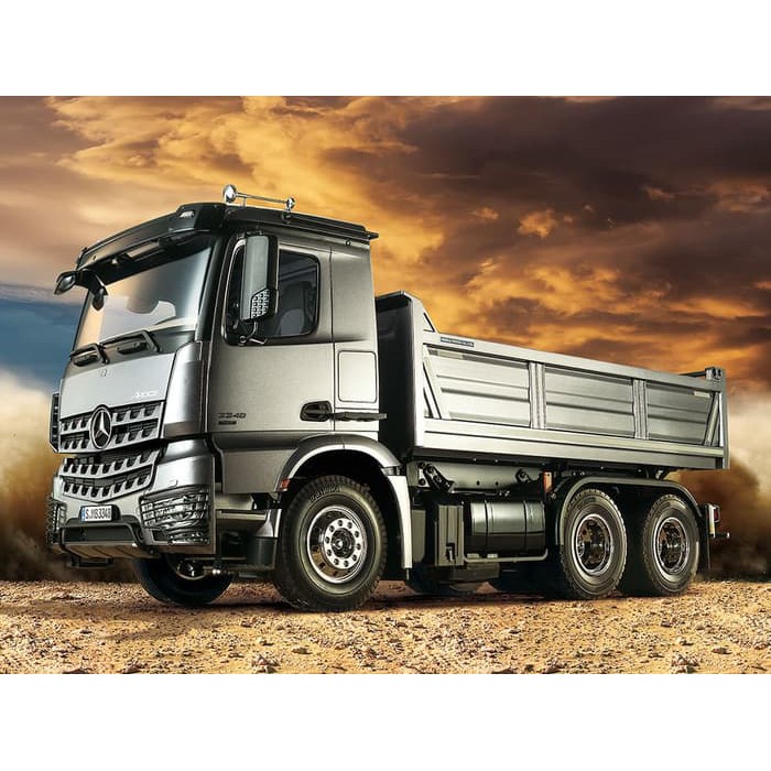 Dijual Tamiya 1/14 Mercedes Benz Arocs 3348 6x4 Tipper Truck Car Kit Berkualitas