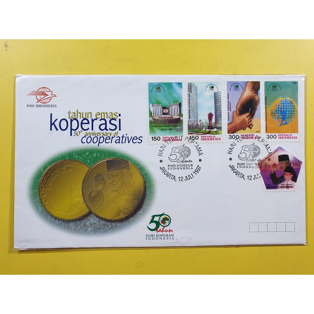 

Perangko Shp 50 Tahun Emas Hari Koperasi Indonesia 1997