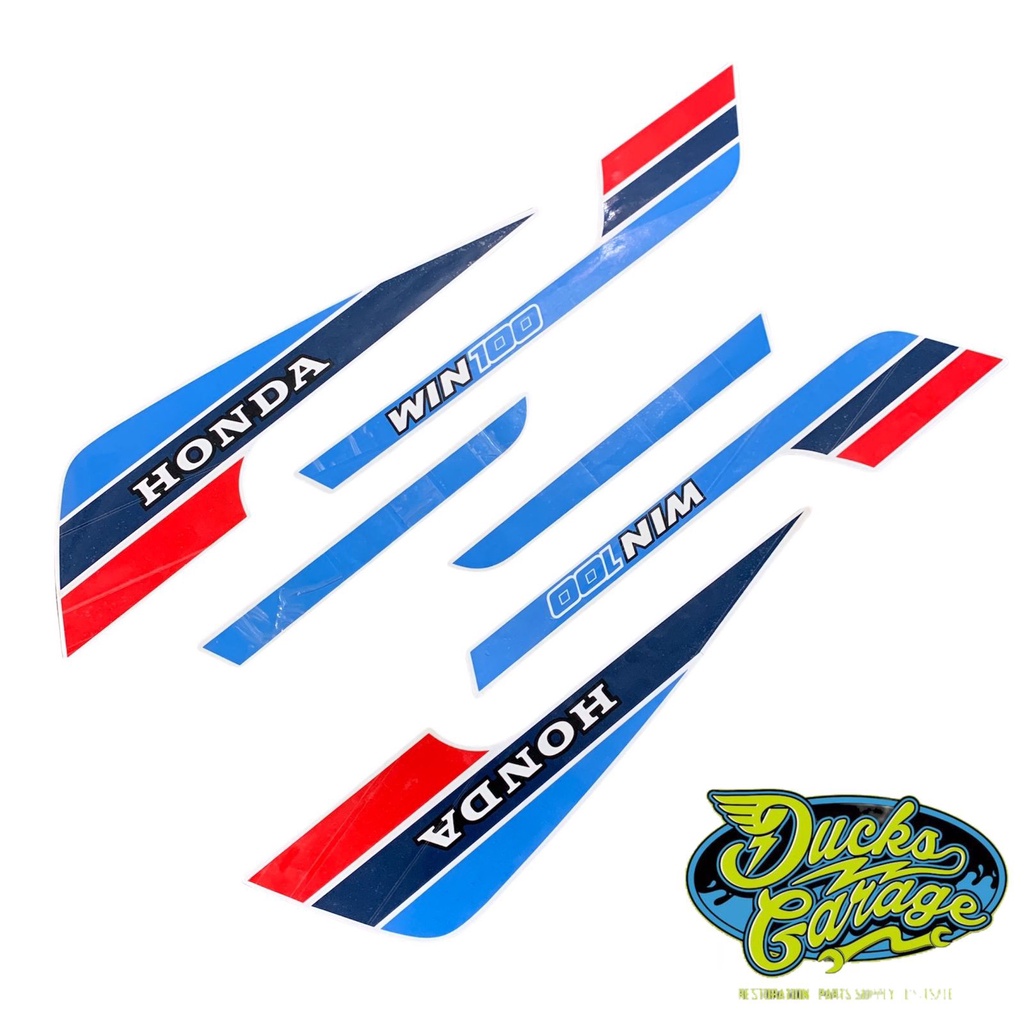 striping sticker stiker list body honda win 100 custom