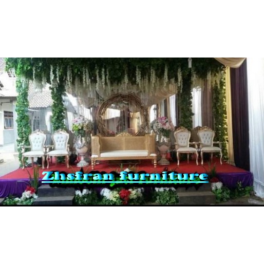 Kursi pelaminan doyok sofa doyok manten kursi manten ganesa sofa pelaminan rotan mebel jepara