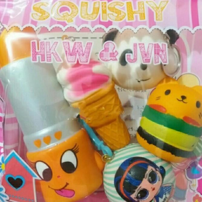 Squishy Paket Murah Sekuisi Squisy Isi 5 Mainan Anak