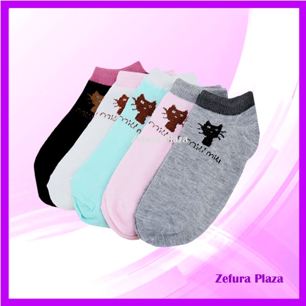 kaos kaki/kaos kaki pendek/kaos kaki motif/kaos kaki motif kucing