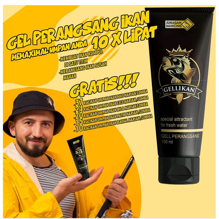 gellikan perangsang umpan mancing ikan air tawar gacor mancing galatama galapung juara