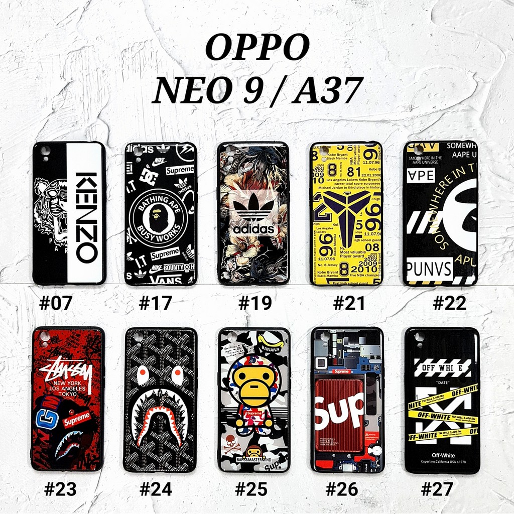 OPPO A37 NEO 9 A39 A57 A71 A5S A7 A12 A11K A52 A92 A31 A8 A5 A9 2020 | MAN GLOSS Soft Hard Case Bape