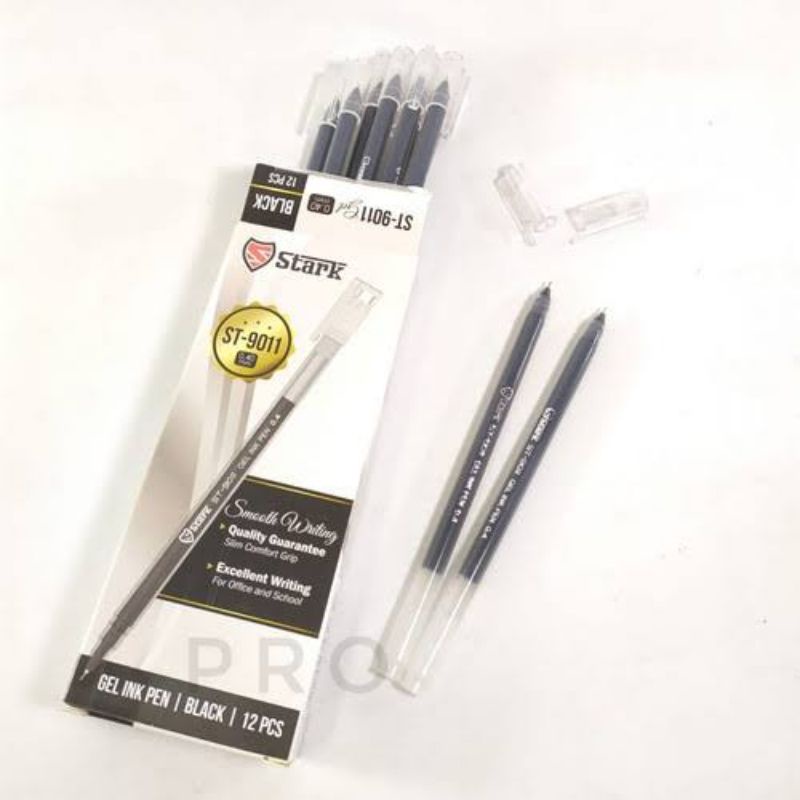 

Pulpen gel ujung nya lancip tinta hitam