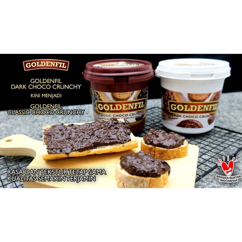 GOLDENFIL DARK COKLAT CRUNCHY 1kg CLASSIC COKLAT CRUNCHY GOLDENFIL DARK COKLAT CRUNCHY 1kg CLASSIC COKLAT CRUNCHY