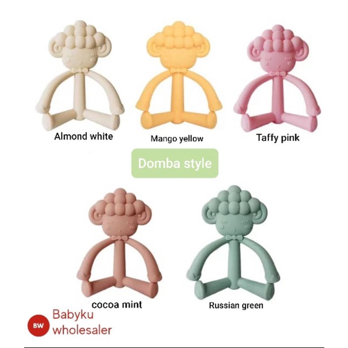 Mainan gigitan silikon bayi motif hewan / Baby teether silicone animal