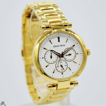 Jam Tangan Wanita Christ Verra 67054L-12 Gold