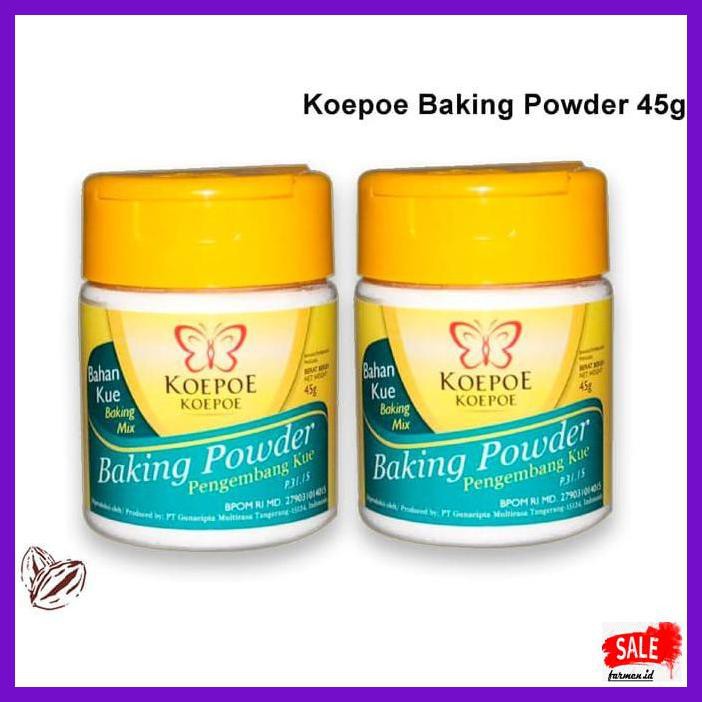 

DERPOWBAKING- KOEPOE BAKING POWDER 45G -ASLIII.