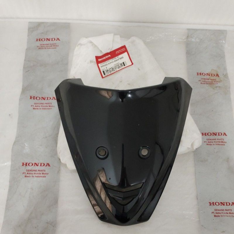 Cover front top panel depan tameng Honda karisma kharisma X 125 Hitam ORIGINAL 64500-KPH-880FMB