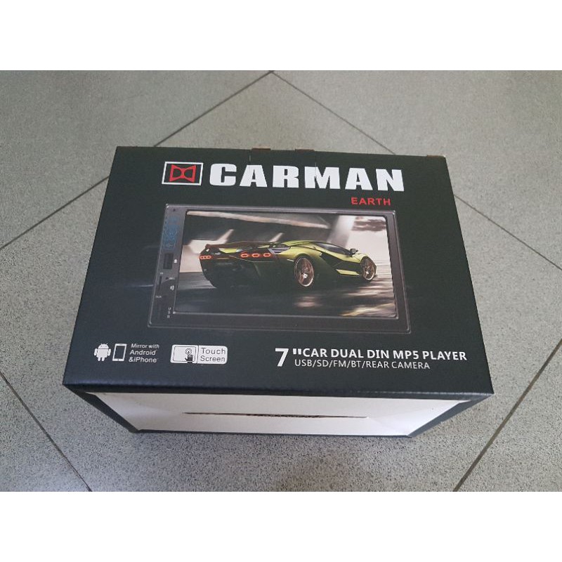 Head Unit Double Din MP5 7 inch MirrorLink Full Glass Deckless Carman Deckles Carman Double Din USB 