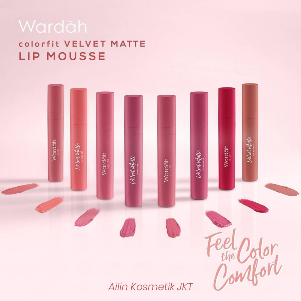 WARDAH Colorfit Velvet Matte Lip Mousse / Lipcream  by AILIN