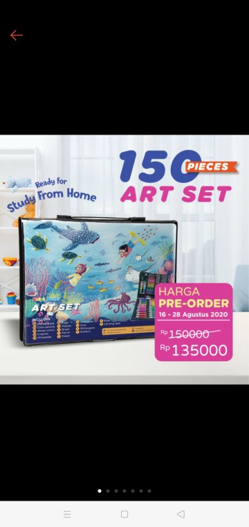 Art Set Gulalibooks 150 Pcs [ready Stock]