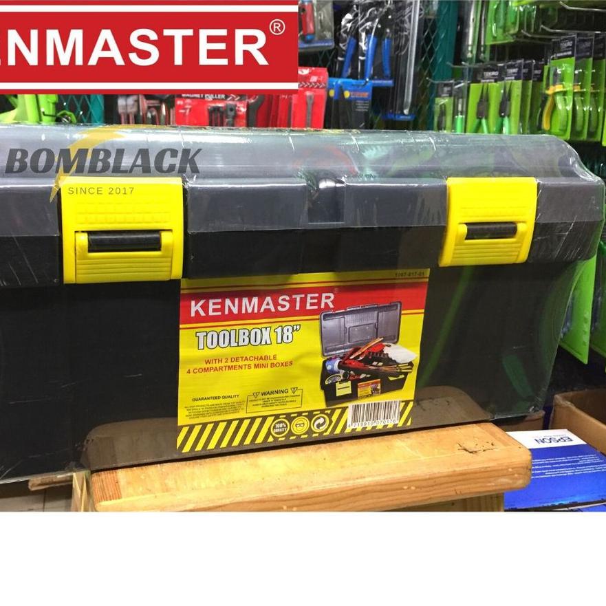 ➾ Tool Box Besar 18" KENMASTER/ Toolbox Kotak Peralatan Perkakas MURAH ☊