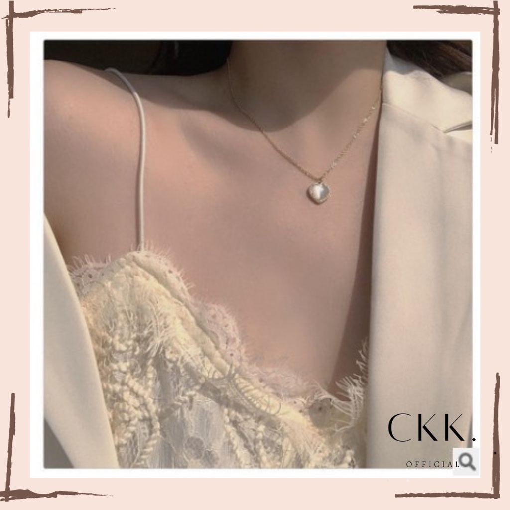 ➰CKK➰K31 Kalung Love Putih Wanita